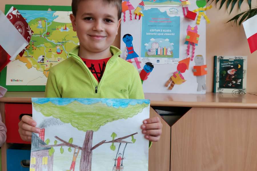 Klasa 1 Międzynarodowy Projekt Czytam z Klasą - lekturki spod chmurki