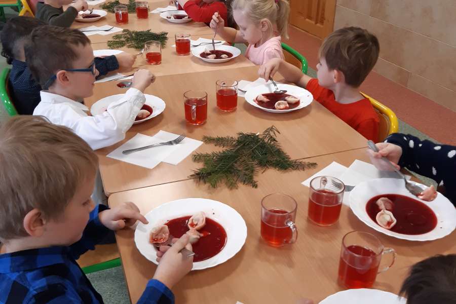 Wigilia przedszkolaków.