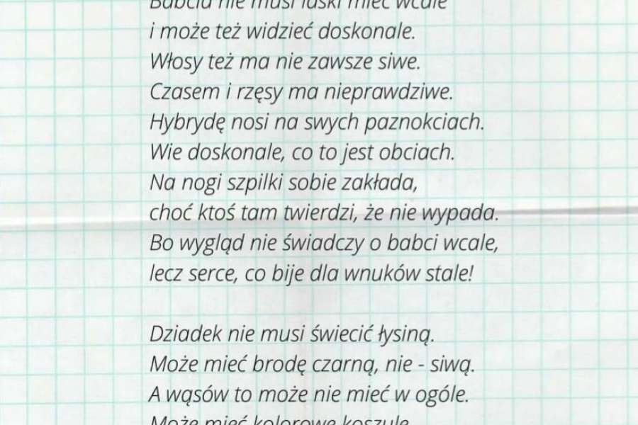 DZIEŃ BABCI I DZIADKA W KLASIE 2