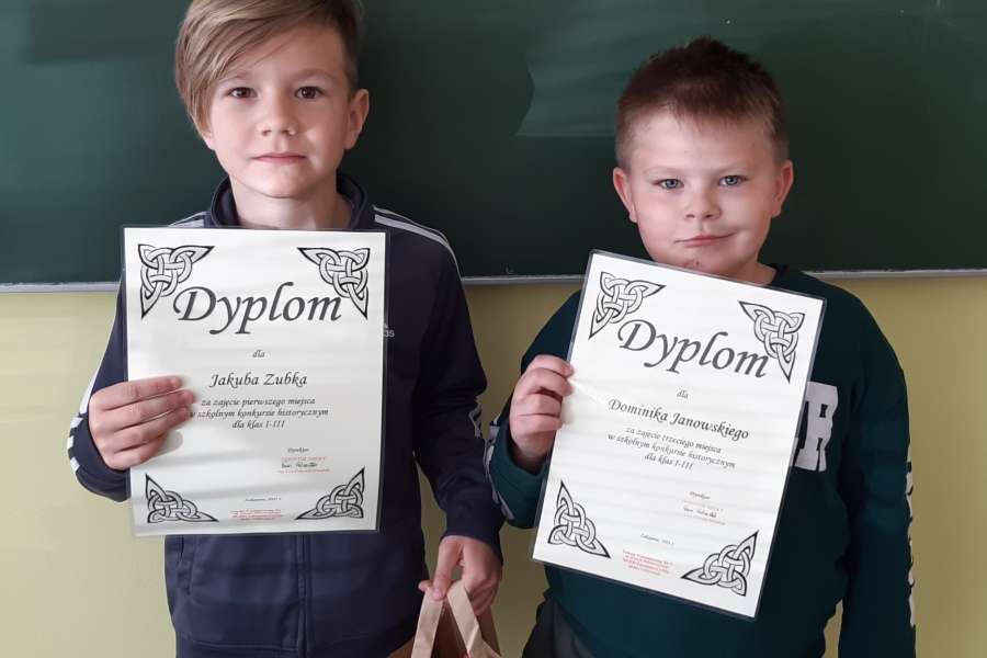 Rozdanie nagród konkurs historyczny