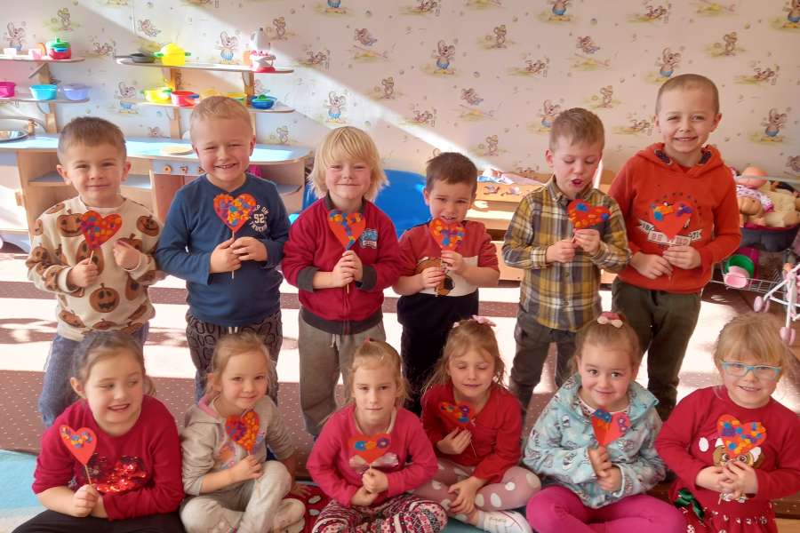 WALENTYNKI W PRZEDSZKOLU