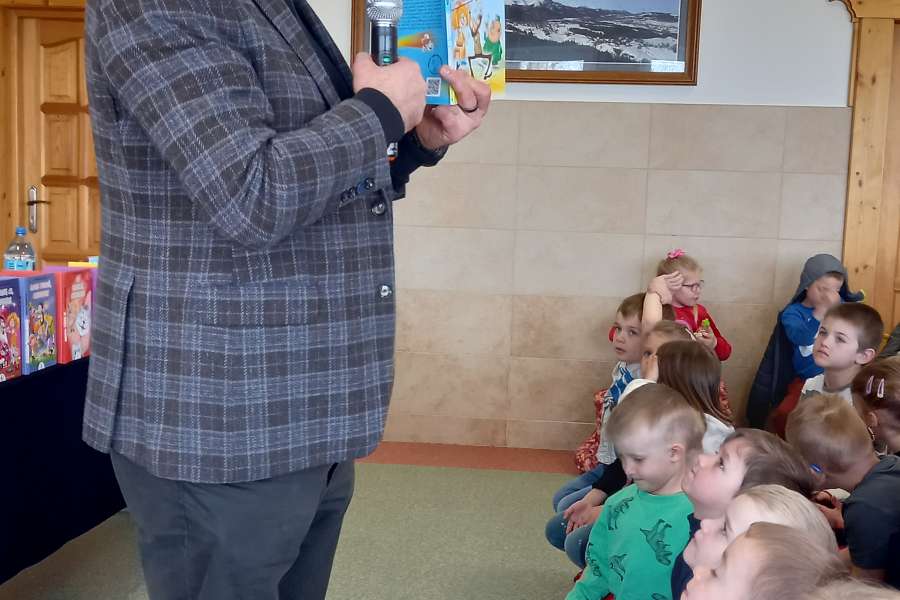 Wizyta Waldemara Cichonia w Szkole Podstawowej nr 7