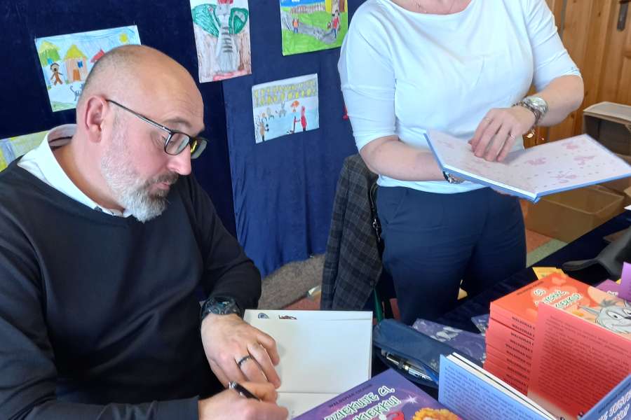 Wizyta Waldemara Cichonia w Szkole Podstawowej nr 7