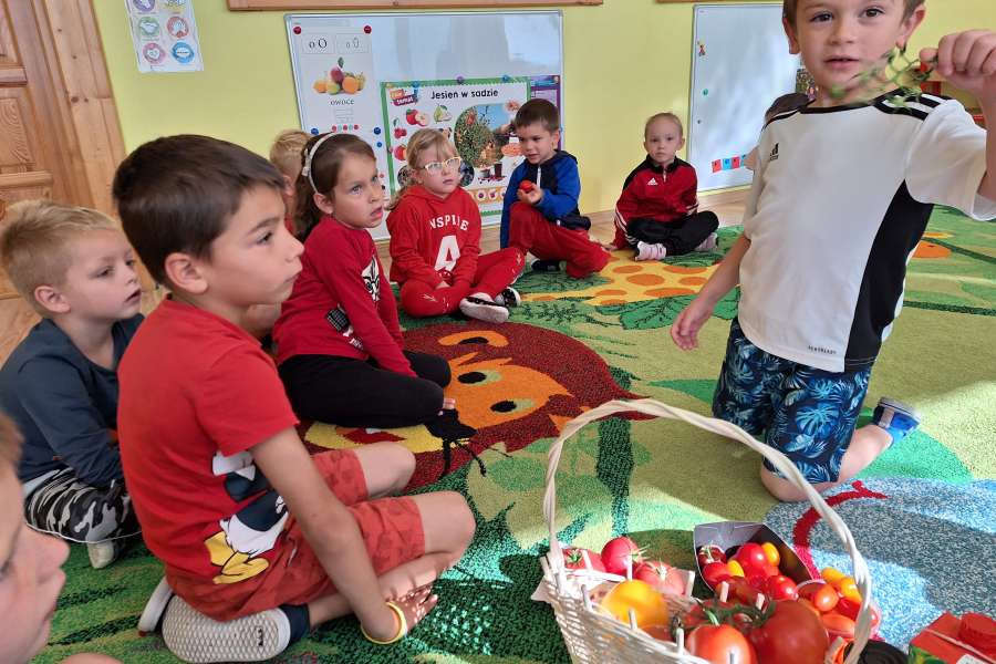 "Projekt Witaminki - pomidor" w grupie Smerfów