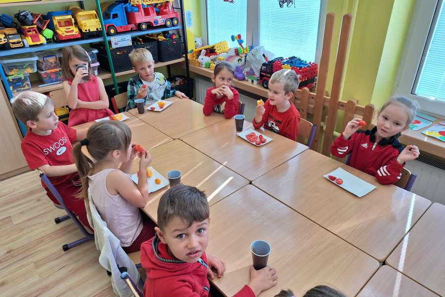 "Projekt Witaminki - pomidor" w grupie Smerfów