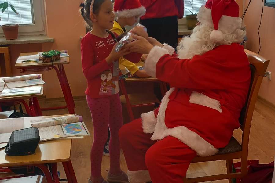 Św. Mikołaj w klasie 1