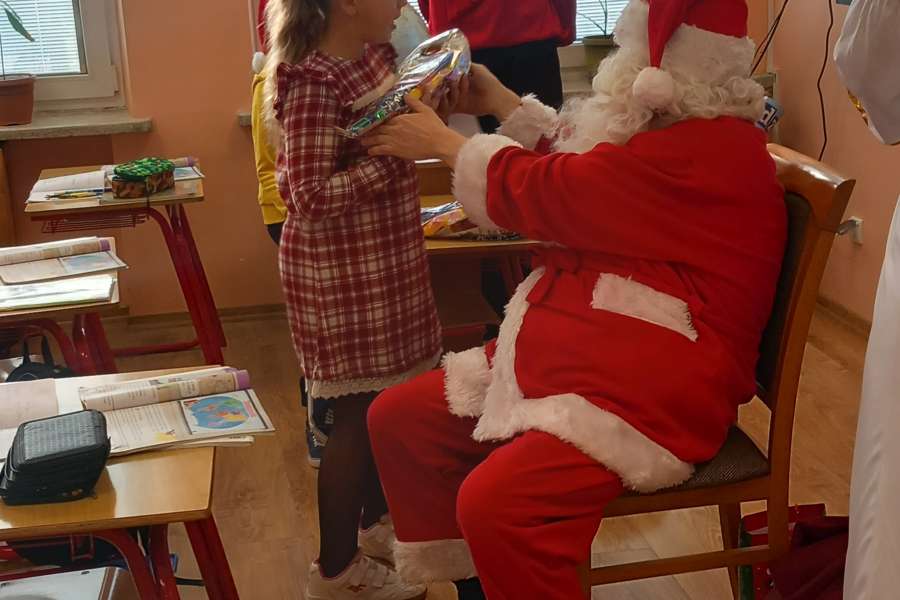 Św. Mikołaj w klasie 1