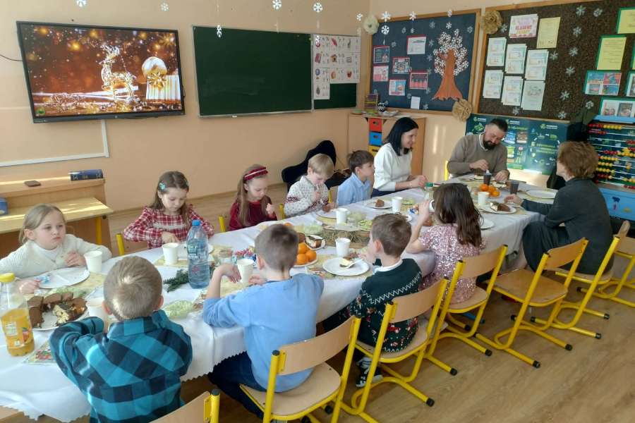 Wigilia klasowa w klasie 1